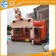 Cheap indoor kids inflatable horse bouncers with blower for sale